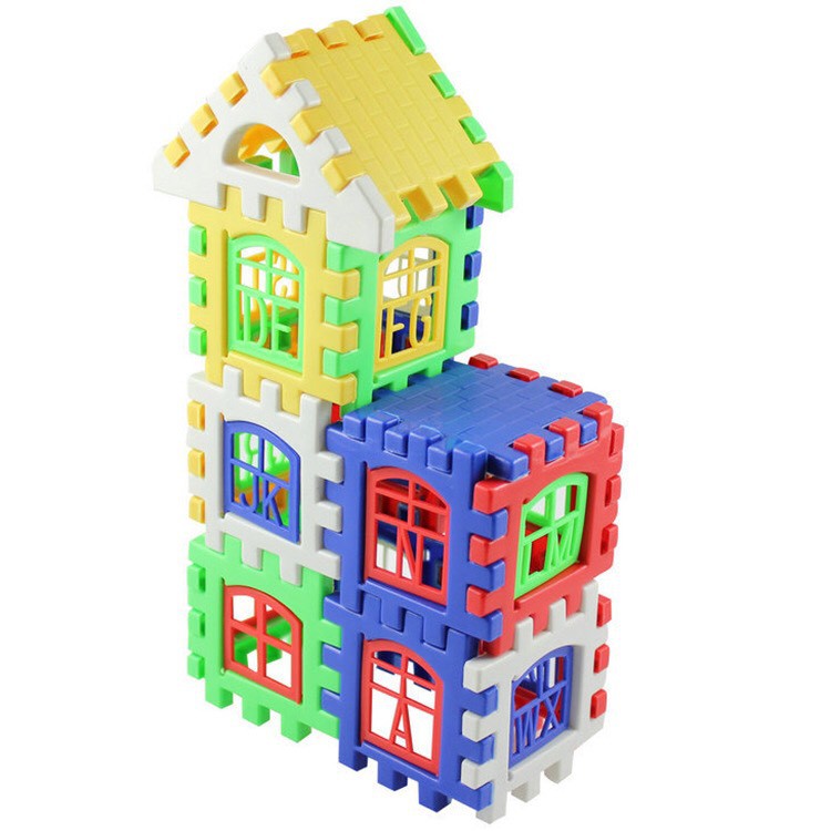 Bộ đồ chơi lắp ráp hình ngôi nhà nhiều chi tiết cho bé (giao màu ngẫu nhiên) AN8