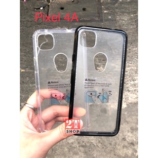 ỐP LƯNG NHỰA TPU GOOGLE PIXEL 4A TRONG SUỐT, VIỀN MÀU