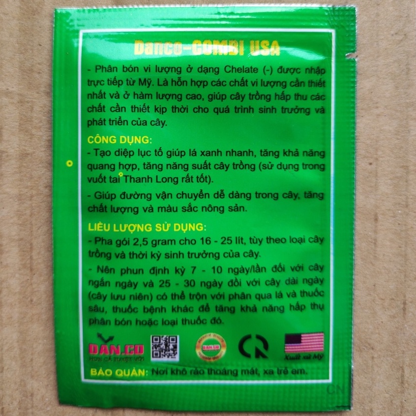 Phân Bón Vi Lượng COMBI Nhập Khẩu Mỹ , Phân Vi Lượng Fetrilon Combi