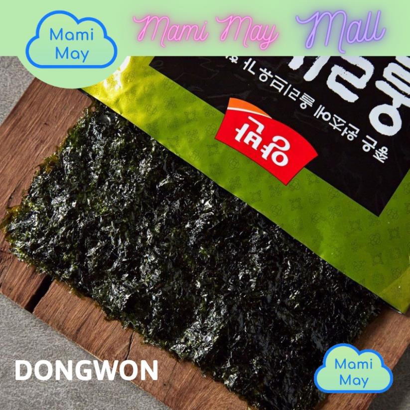 [Nhập khẩu] Rong biển lá kim ăn liền vị dầu ô liu số 01 Hàn Quốc - Dongwon ( Roasted laver with olive oil )