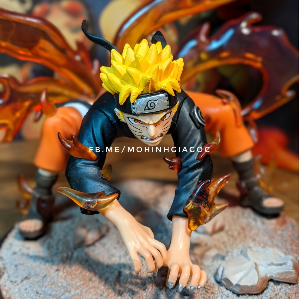 (SẵnVN) Mô hình nhân vật Naruto 20cm / 24cm tư thế chiến đấu hồ ly cửu vỹ GK Uzumaki Naruto