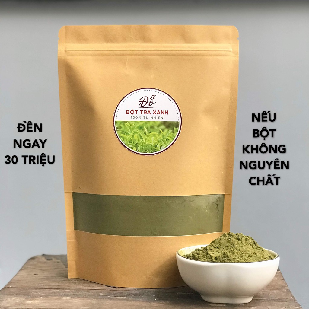 100G ; 250G Bột trà xanh nguyên chất handmade đã tách gân sạch, siêu mịn