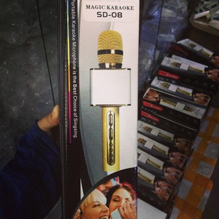 Mic hát Karaoke kiêm loa Bluetooth SD-08