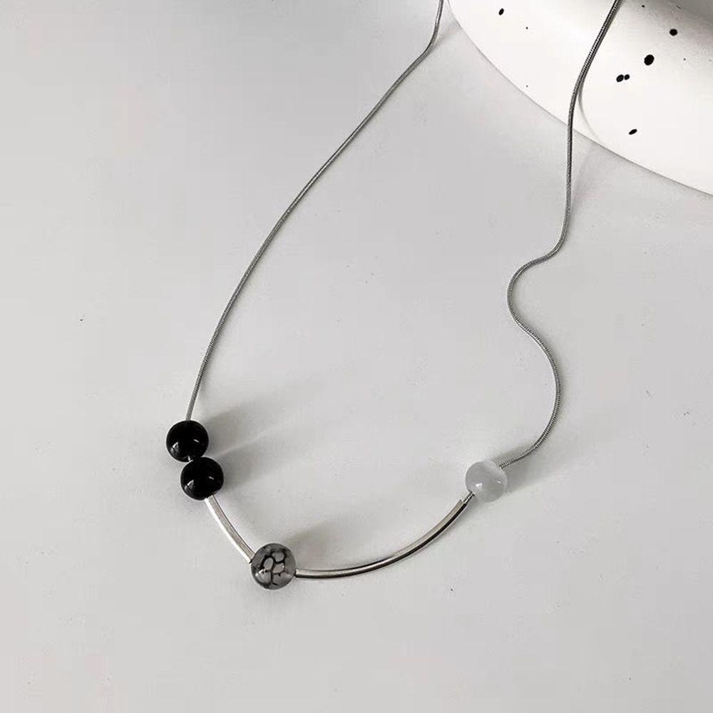 Vòng cổ choker SKJK thép titan đính đá mắt mèo phong cách Hàn Quốc cá tính thời trang cổ điển thanh lịch