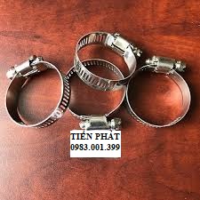 Cổ dê inox – đai xiếc ống- cùm cổ dê đủ size: 12mm, 16mm, 20mm, 27mm, 34mm, 42mm, 50mm, 60mm, 75mm, 90mm, 114mm, 140mm