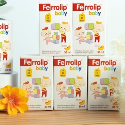 Sắt Siro Ferrolip Baby Vị Đào Thơm Ngon Cho Bé Lọ 30 ML