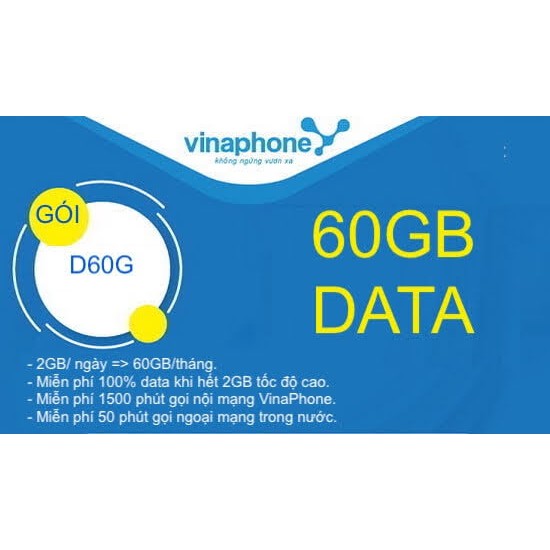 Sim VINAPHONE số SIÊU ĐẸP, ưu đãi lớn, có gói 60GB