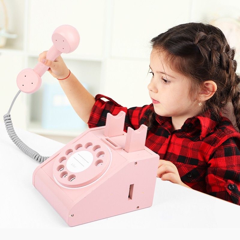 bộ đồ máy điện thoại bằng gỗ cao cấp của hãng Mother Garden