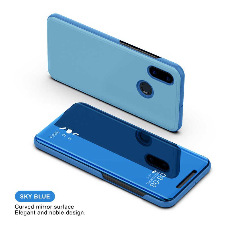 Vỏ Bao Da Điện Thoại Nắp Lật Tráng Gương Cho Xiaomi Redmi S2 Redmi Note 7 Pro Redmi Note 6 Pro Note 5 Pro K20 Ốp