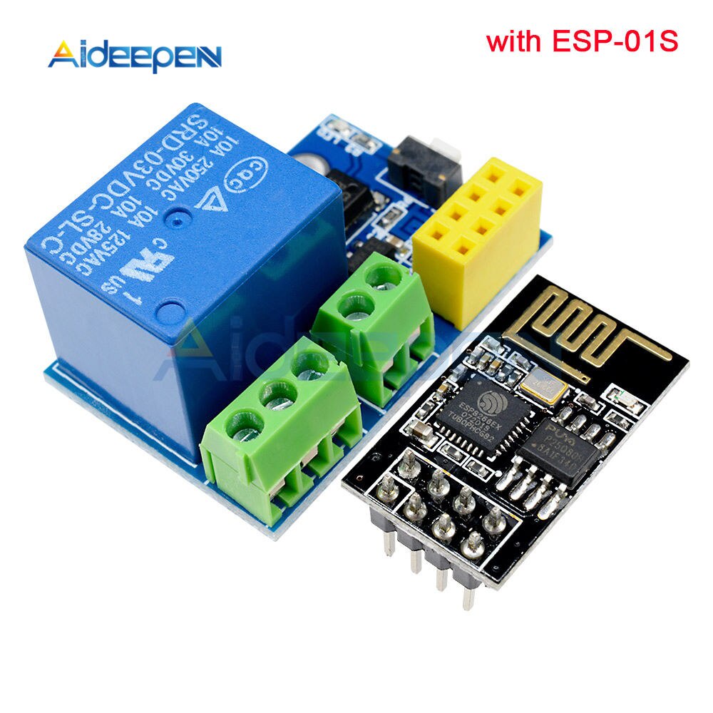 Mô Đun Rơ Le Không Dây Esp8266 5v 1ch Esp-01 / 01s Wifi Cho Arduino Mega2560 Nano Raspberry Pi Smart