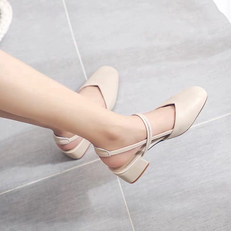 Giày cao gót IELGY mũi vuông thời trang sành điệu cho nữ