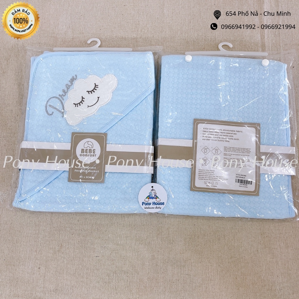 Chăn Ủ Choàng BEBE Comfort - Chăn Ủ Úm Choàng Đa Năng Có Mũ Cho Bé Sơ Sinh