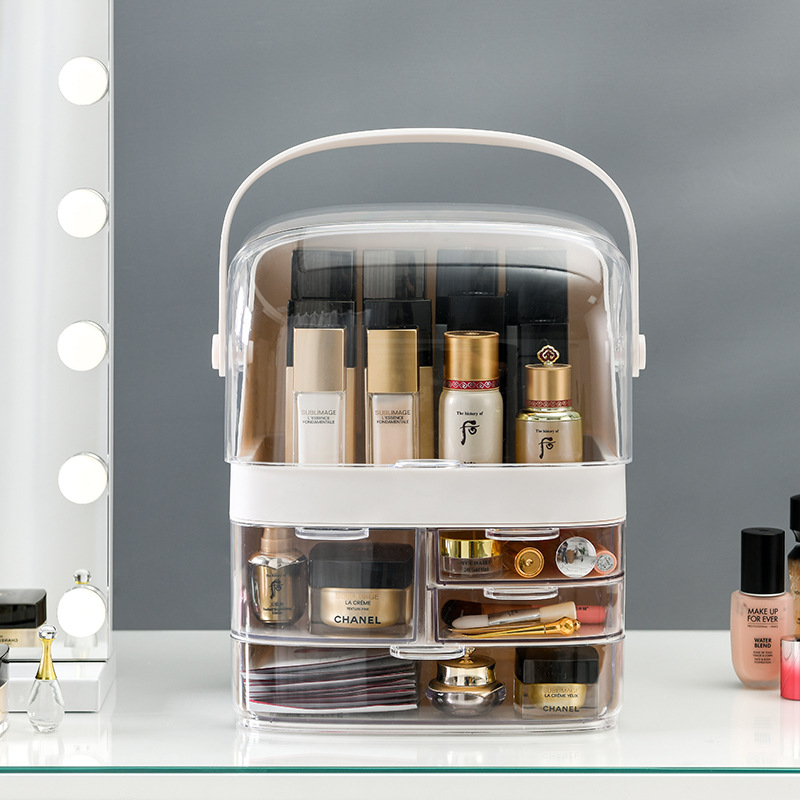 Hộp Đựng Đồ Trang Điểm Mỹ Phẩm， Hộp Lưu Trữ， Ngăn Kéo ，Chống Bụi， Cầm Tay ，Để Bàn | BigBuy360 - bigbuy360.vn