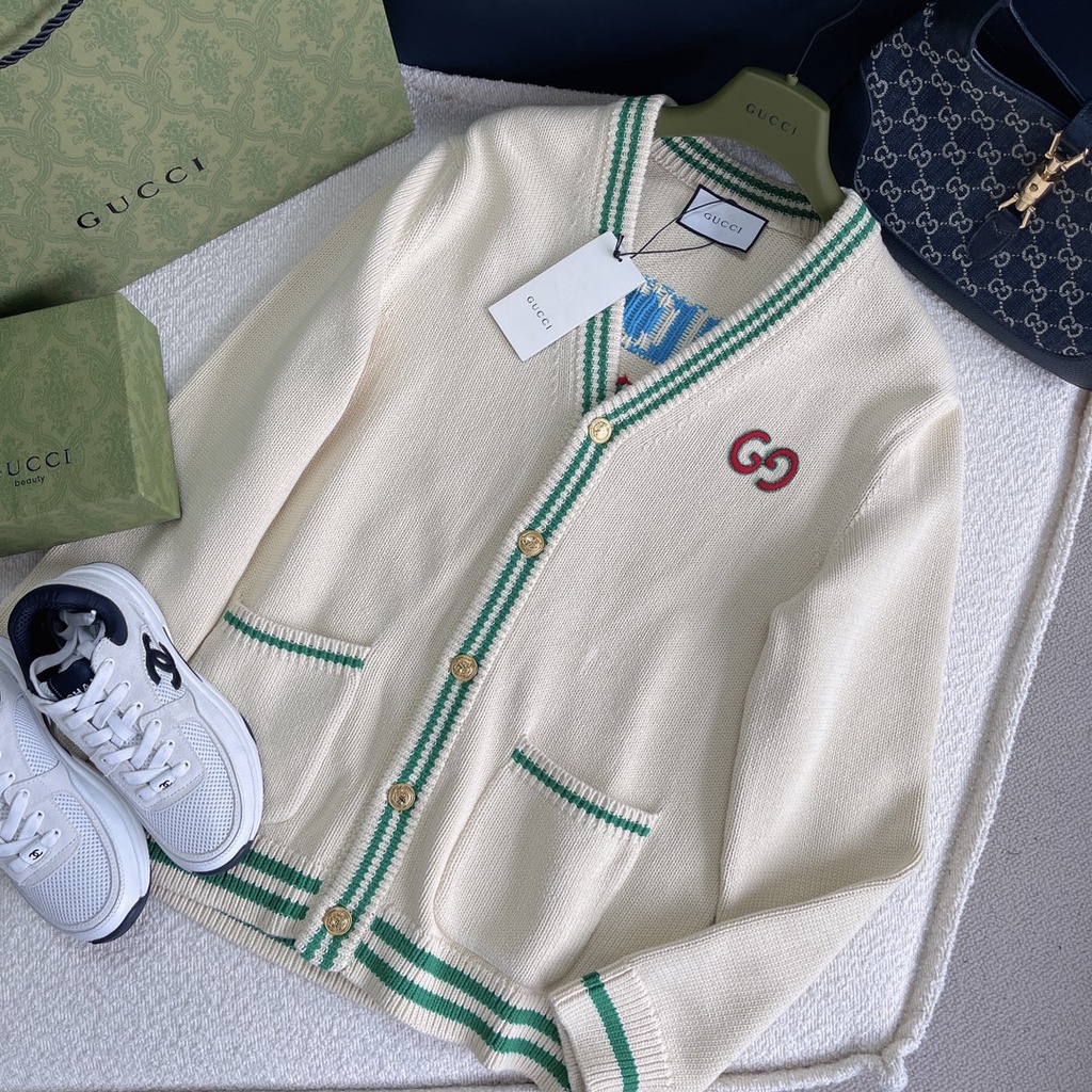 Áo khoác cardigan nữ thời trang cao cấp Gucci GC phong cách trẻ trung,thời thượng