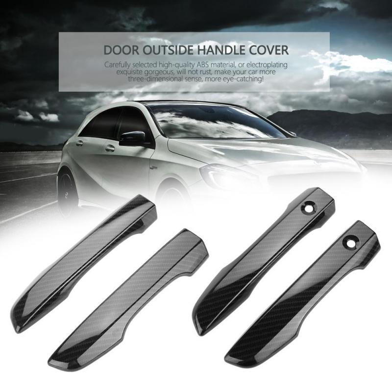 Bộ 8 tay nắm cửa bằng sợi carbon cho Honda Civic 2016-2018