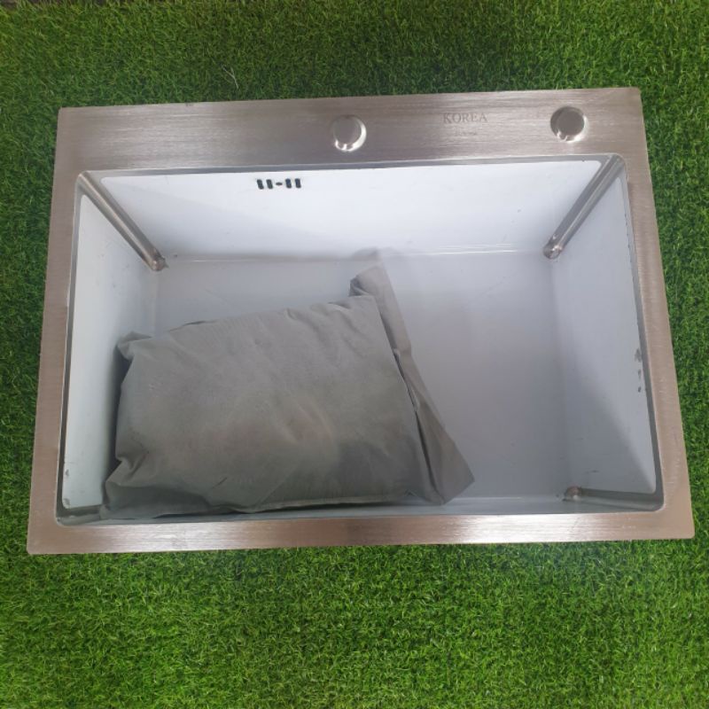 Chậu rửa bát 1 hố đúc 50x45cm, 60x45cm, 68x45cm Inox 304, Bồn rửa chén