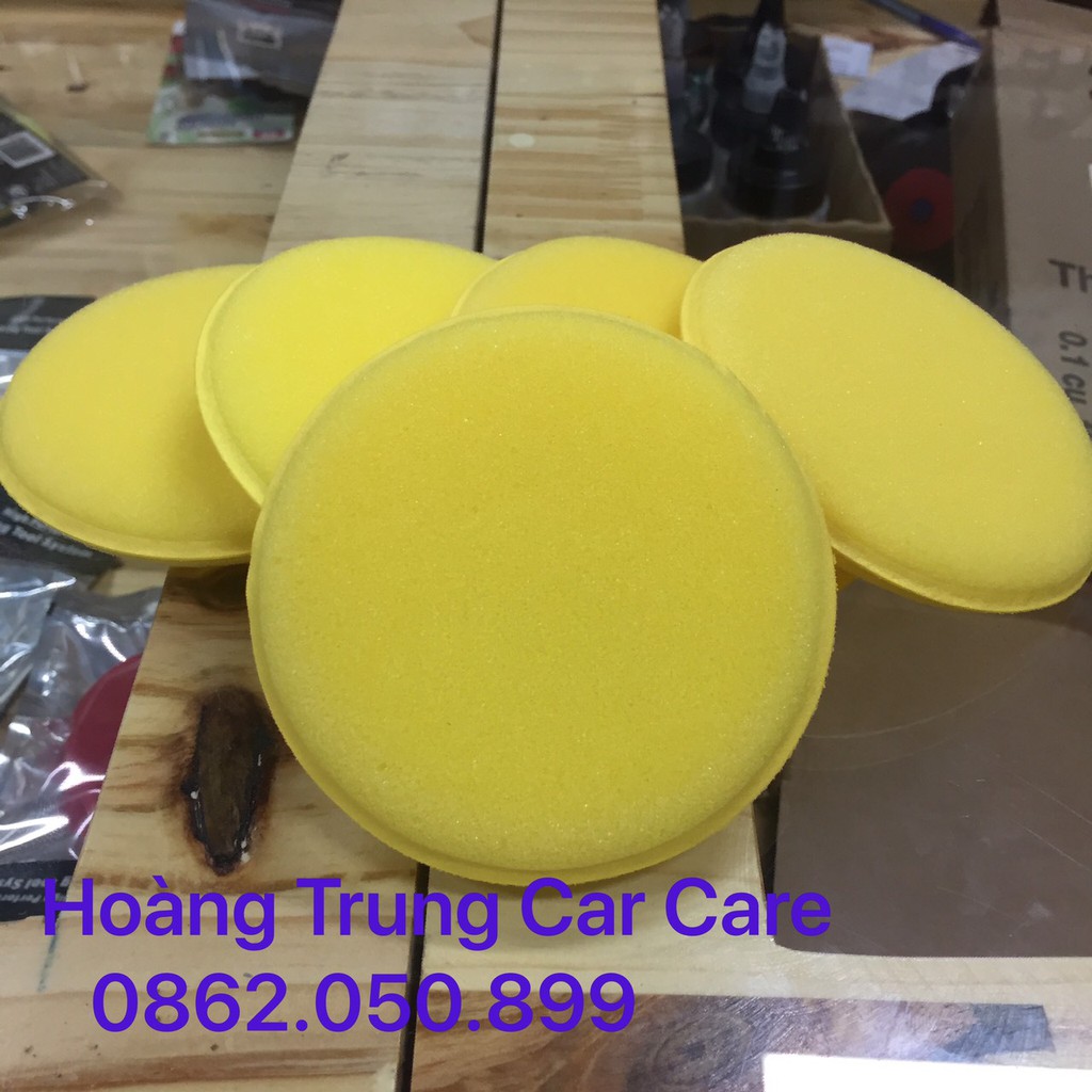 COMBO 6 MÚT DƯỠNG NHỰA, TAPLO, DA VÀ MÚT LAU WAX SƠN XE Ô TÔ