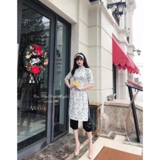 Set áo + quần cách tân + cột tóc size 40-52 kg