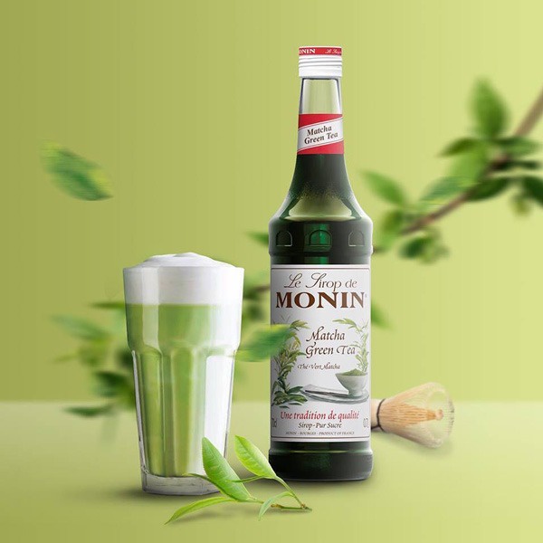 Siro Monin trà xanh (green tea) chai 700ml. Hàng Công ty có sẵn giao ngay