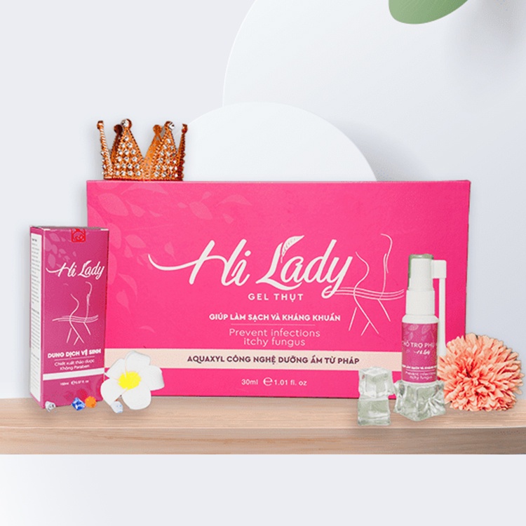 [ MUA 2 TẶNG 2 ]  Mua 2 Gel thụt phụ khoa tặng 1 xịt phụ khoa + 1 DDVS HI LADY