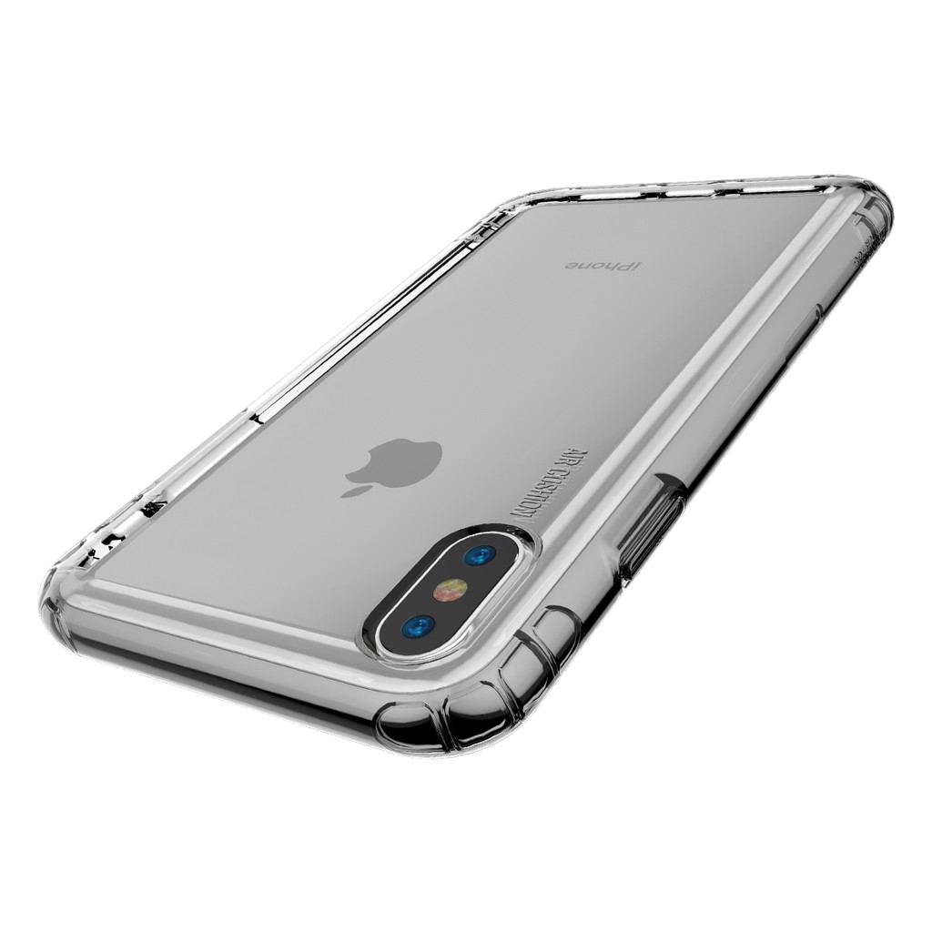 Ốp điện thoại TPU hiệu Baseus chống bụi có túi khí an toàn dành cho iPhone X / X 5.8 inch