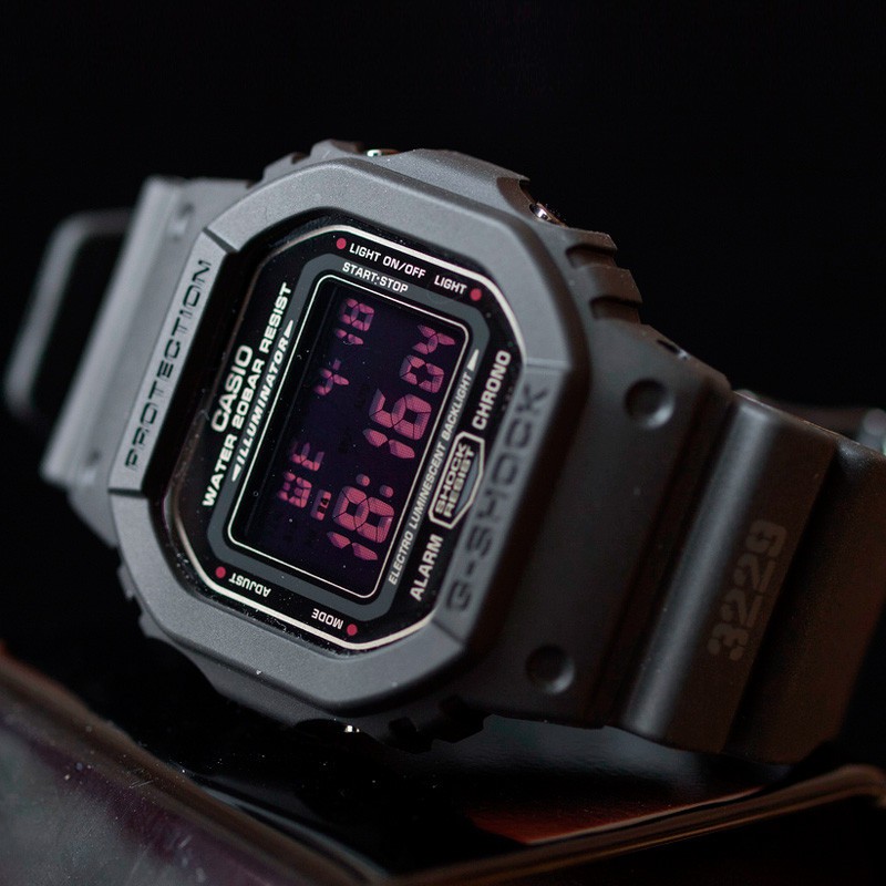 Đồng hồ nam nữ Casio GShock Dw 5600MS chính hãng dành cho nam và nữ thiết kế nhỏ gọn tinh tế đen nhám | BigBuy360 - bigbuy360.vn