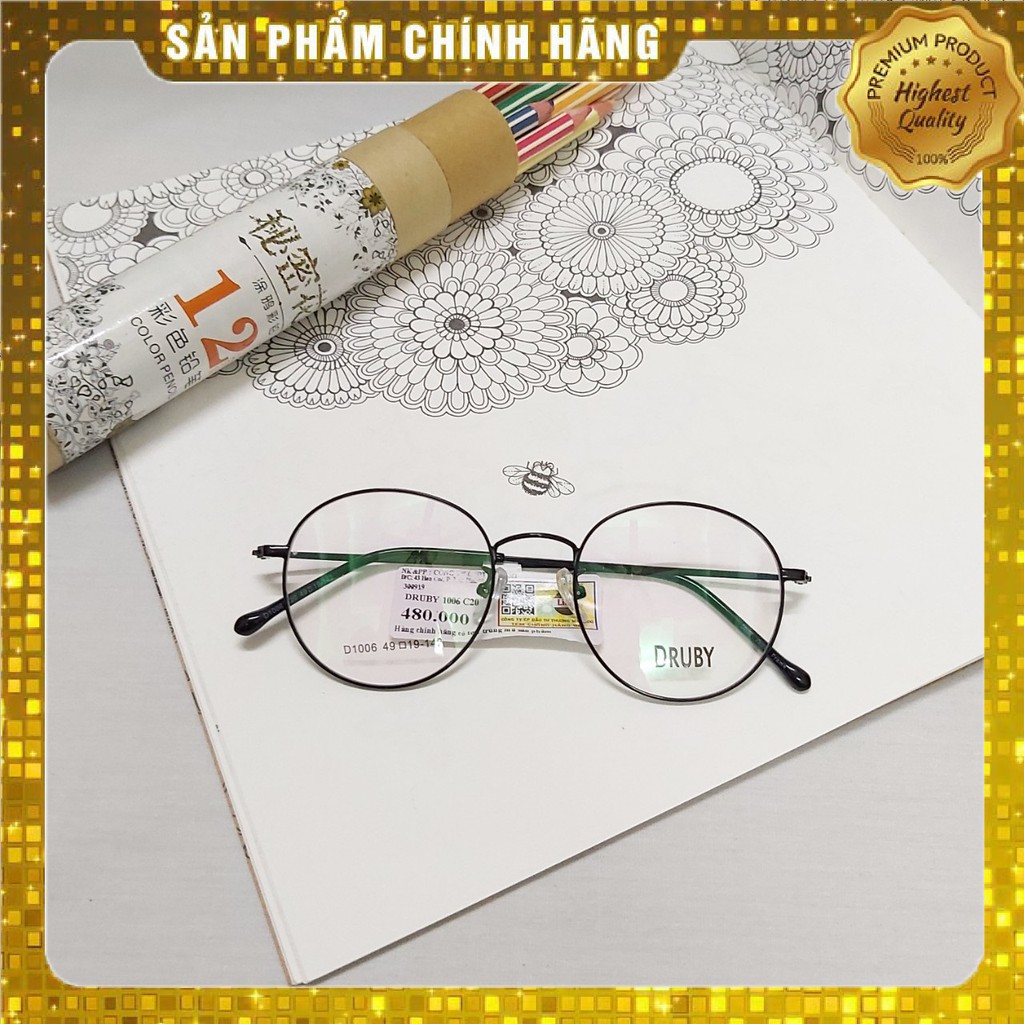 Gọng Kính Nhật DRUBY Titanium Made In Japan