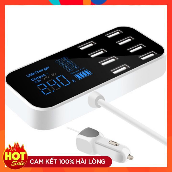 ổ cắm A9S+ 8 Cổng USB Màn Hình LCD