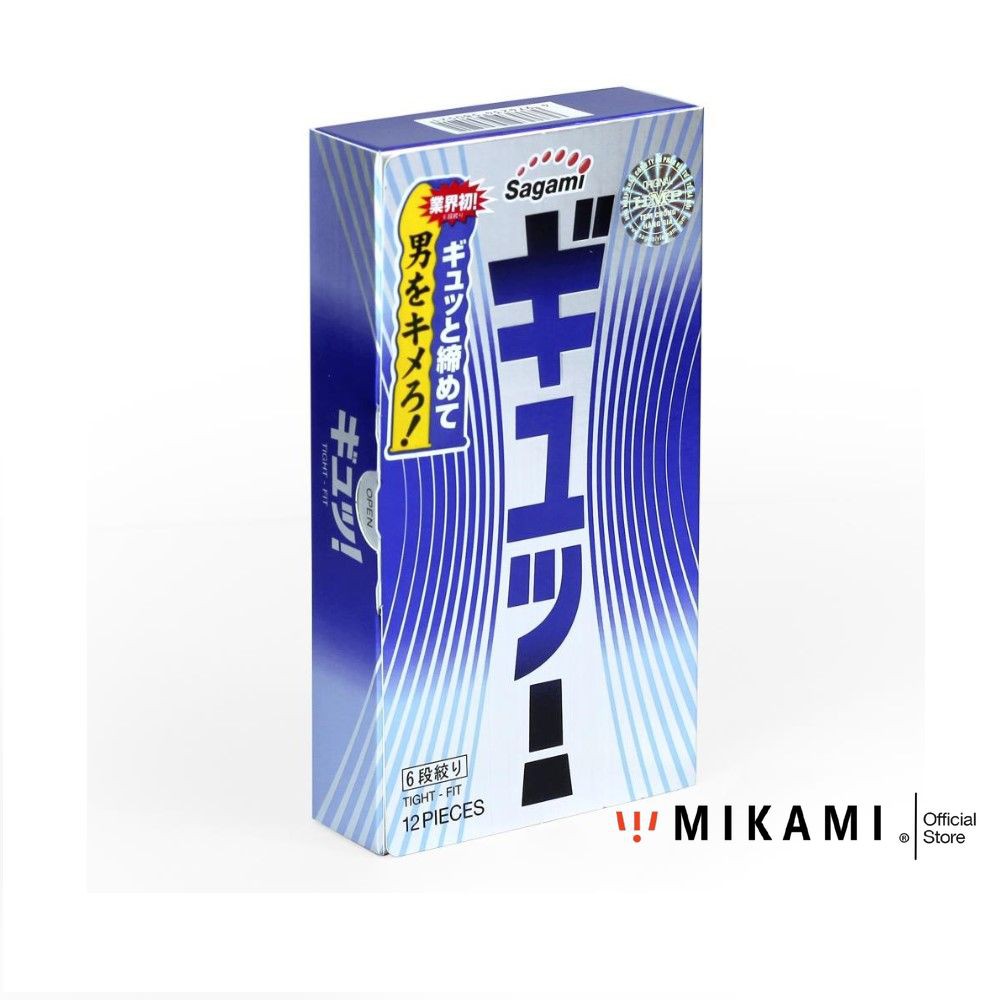 Hộp 12c Bao Cao Su Siêu Mỏng Ôm Sát SAGAMI TIGHT-FIT