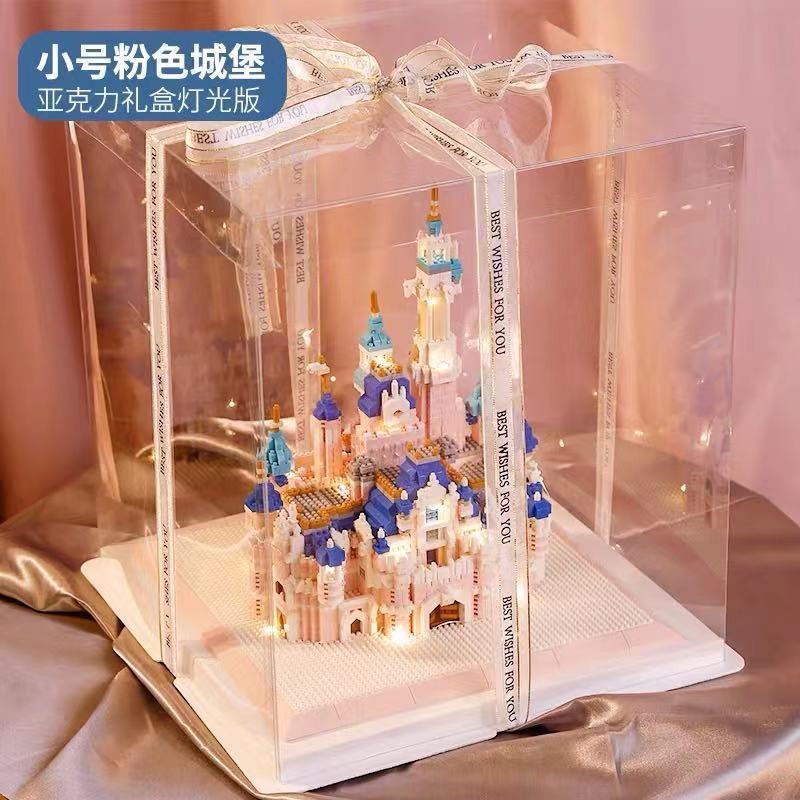 Tương thích với Lego siêu vi hạt có độ khó cao Taj Mahal Swan Lake Castle dành cho người lớn xây dựng mô hình lắp ráp kh