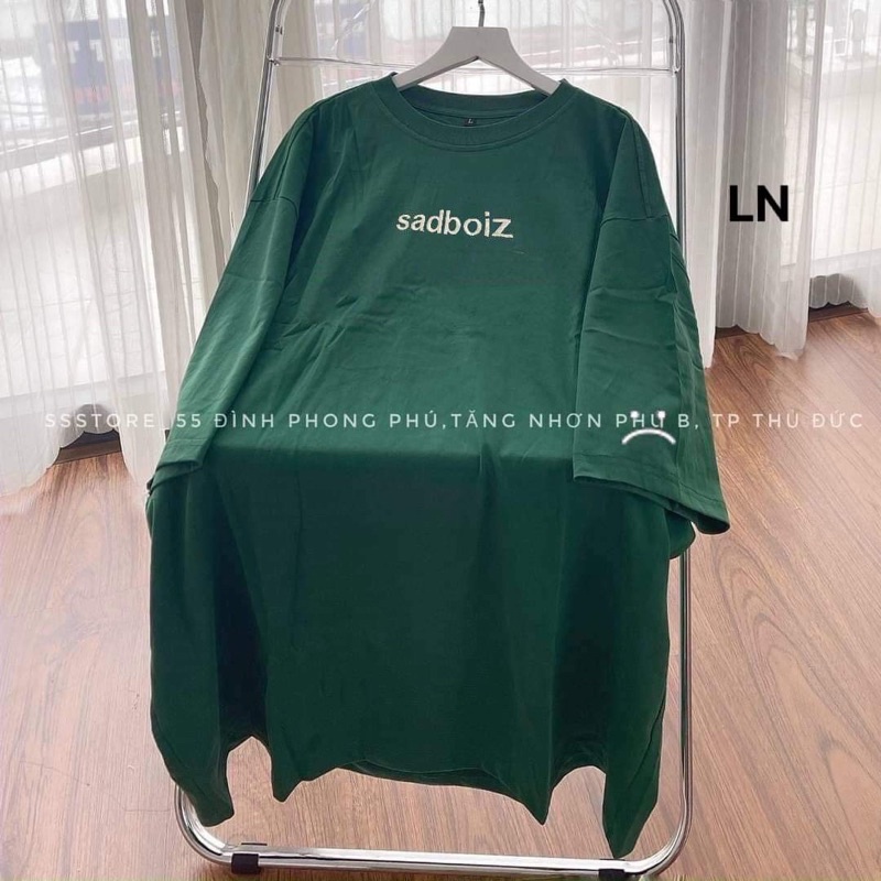 Áo phông SADBOI xanh lá đậm DA6