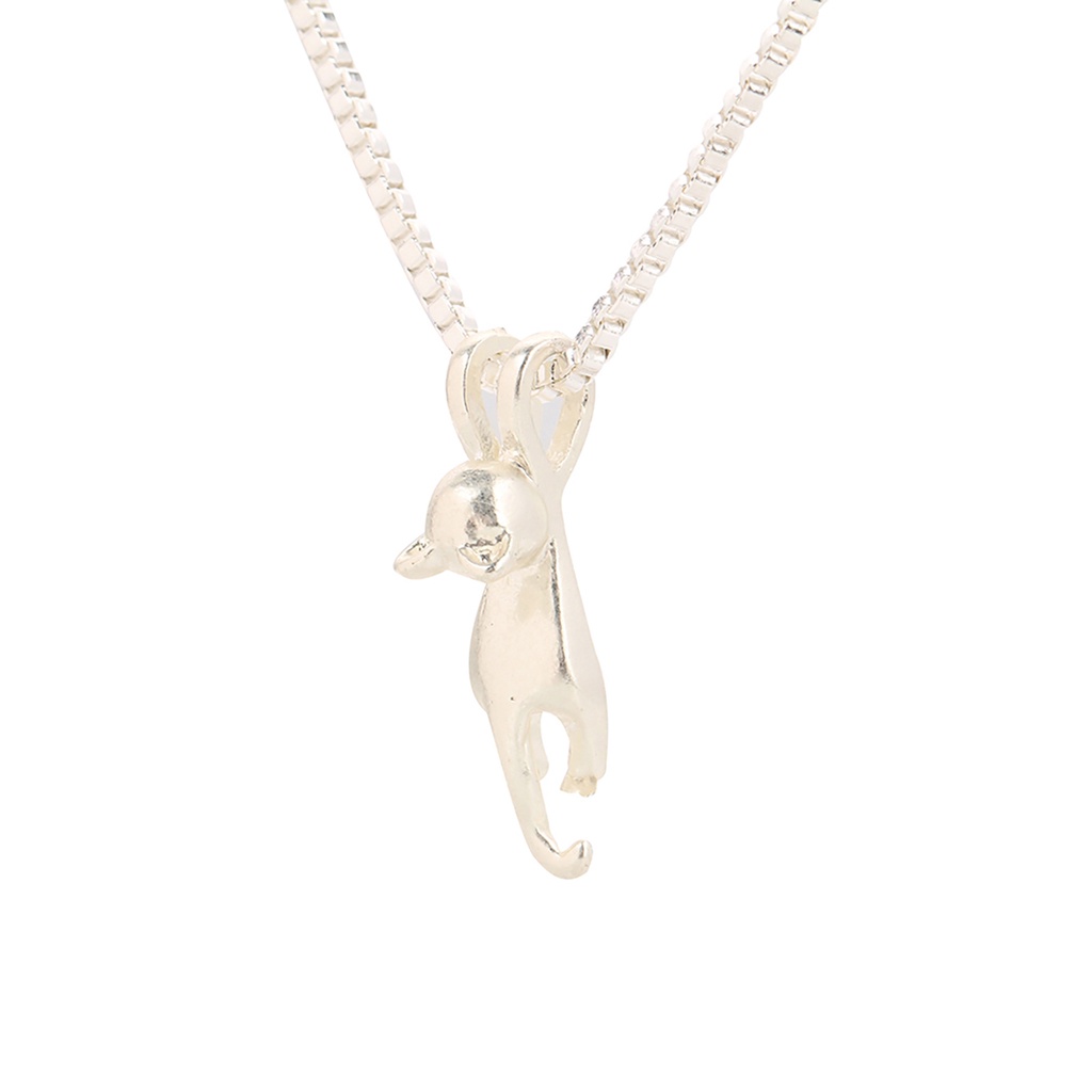 Dây chuyền mạ bạc 925 hình mèo xinh xắn