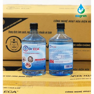 2 chai dung dịch Dr.ECA vệ sinh phòng bệnh truyền nhiễm