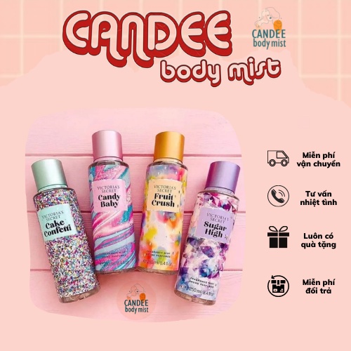 Body mist xịt thơm Victoria’s Secret 250ml, sẵn 4 mùi hot hot
