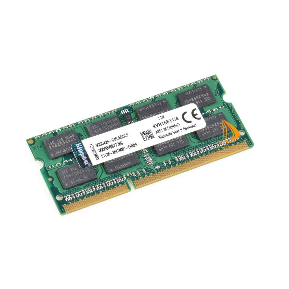 Kingston 4GB 2RX8 PC3-12800S DDR3 1600Mhz SODIMM 204Pin Máy tính xách tay RAM Bộ nhớ Máy tính xách tay