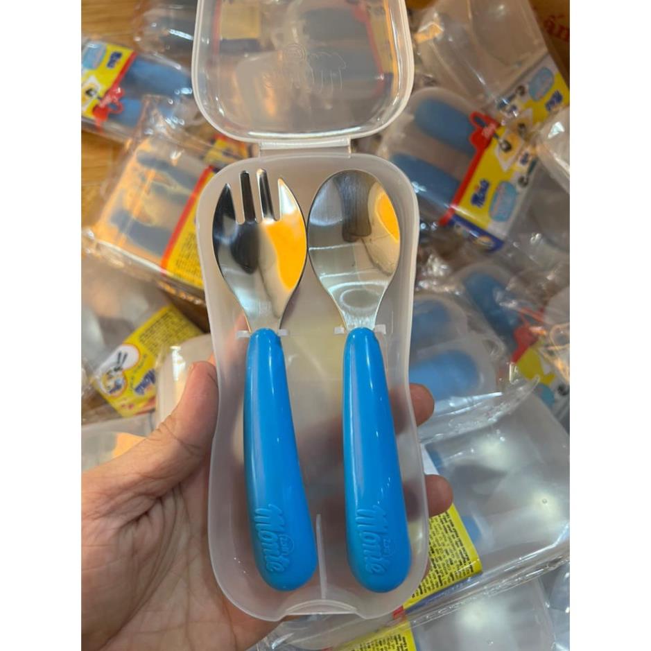 Set muỗng + nĩa Monte cho bé Giao màu ngẫu nhiên