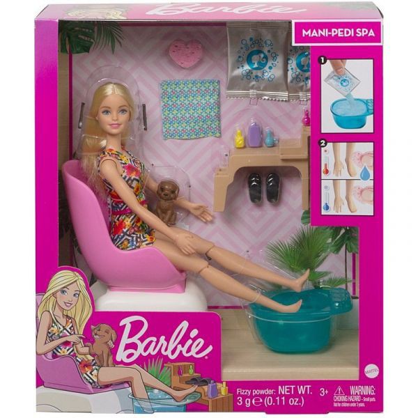 [Mã LIFEMKD3 giảm 100K đơn 499K] Đồ Chơi Barbie Thư giãn ở spa cùng búp bê Barbie GHN07