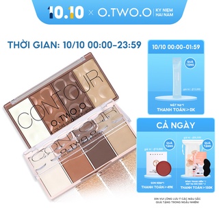 Bảng phấn bắt sáng O.TWO.O 4 màu tạo đường viền thời trang 75g