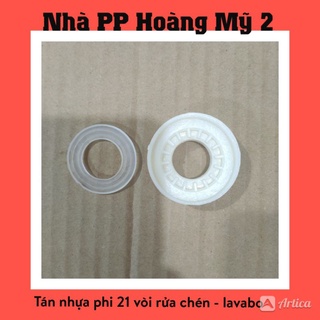Tán nhựa trắng chân Vòi nước Răng 21