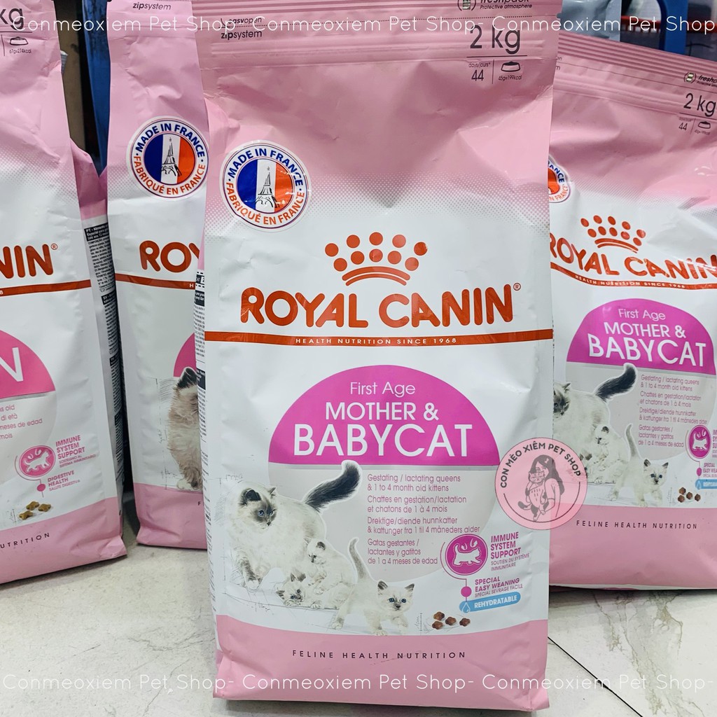 [Mã 99FMCGSALE giảm 8% đơn 500K] Hạt cho mèo Royal canin mother baby cat 2kg 4kg mèo mẹ mèo bầu mèo con Con Mèo Xiêm