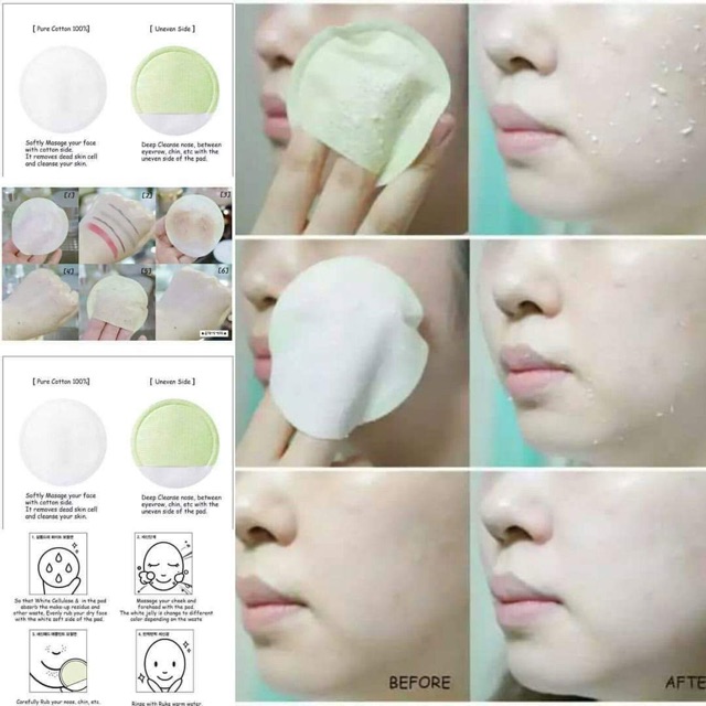 Miếng rửa mặt tẩy tế bào chết Wonder Bath Facial Scrub Cleanser | BigBuy360 - bigbuy360.vn