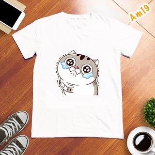 Áo thun Unisex Mèo Ami Bụng Bự Siêu Dễ Thương ( Đủ size, Có size tay lỡ )