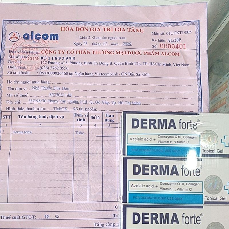 Derma forte vertucid azaroin_gel Giảm Mụn, Ngừa Thâm, Mịn Màng - sản phẩm hổ trợ chăm sóc da mặt | BigBuy360 - bigbuy360.vn