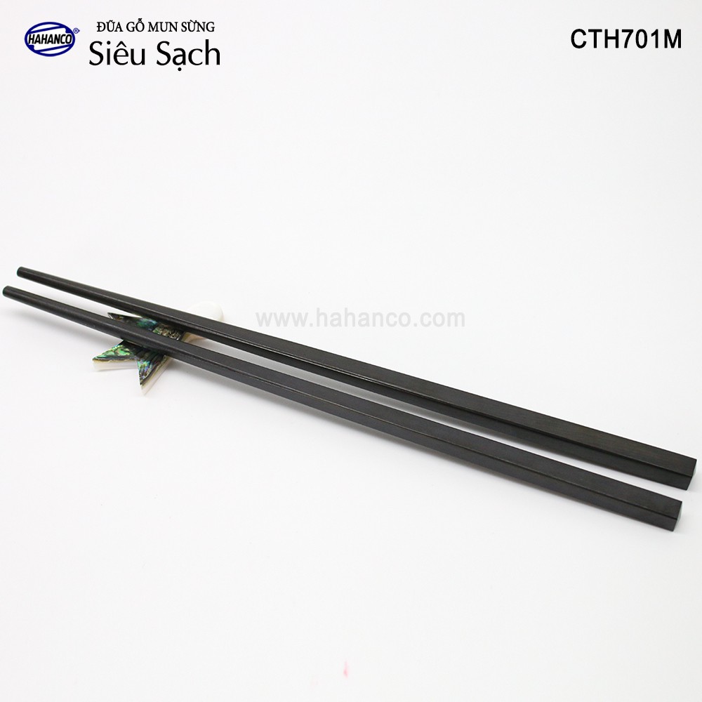 Đũa gỗ Mun sừng trơn VIP - CTH701MV  Đũa gỗ tự nhiên cao cấp - HAHANCO