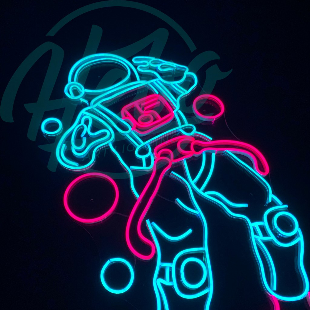 Đèn Trang Trí Phi Hành Gia LED Neon Sign ┊ Trang Trí Phòng Ngủ .... ┊ HEBO Art Lighting