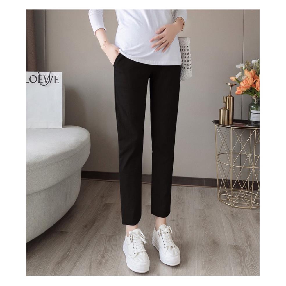 Quần Bầu Baggy Đũi Có Đáp Bụng Và Chun Chỉnh(mã 2194)