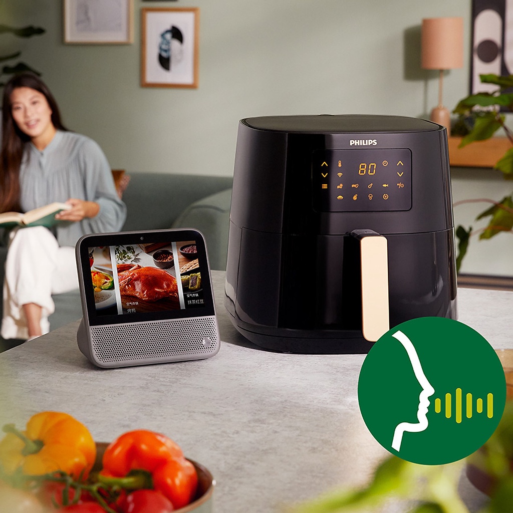 Nồi Chiên Không Dầu Philips HD9280/90 Essential size XL Digital Connected  - Hàng Chính Hãng