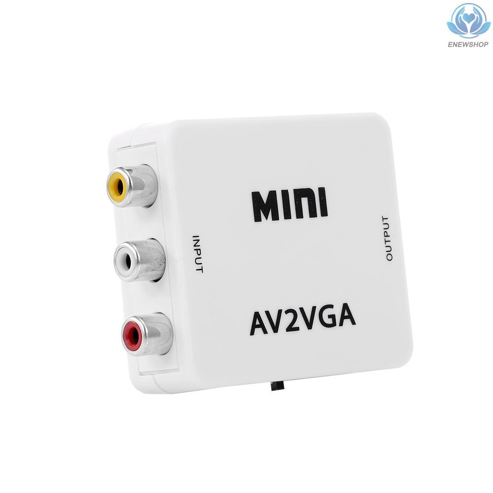 Đầu Chuyển Đổi Av Sang Vga 1080p Hd Mini Vga Chuyên Dụng Cho Stb / Máy Tính