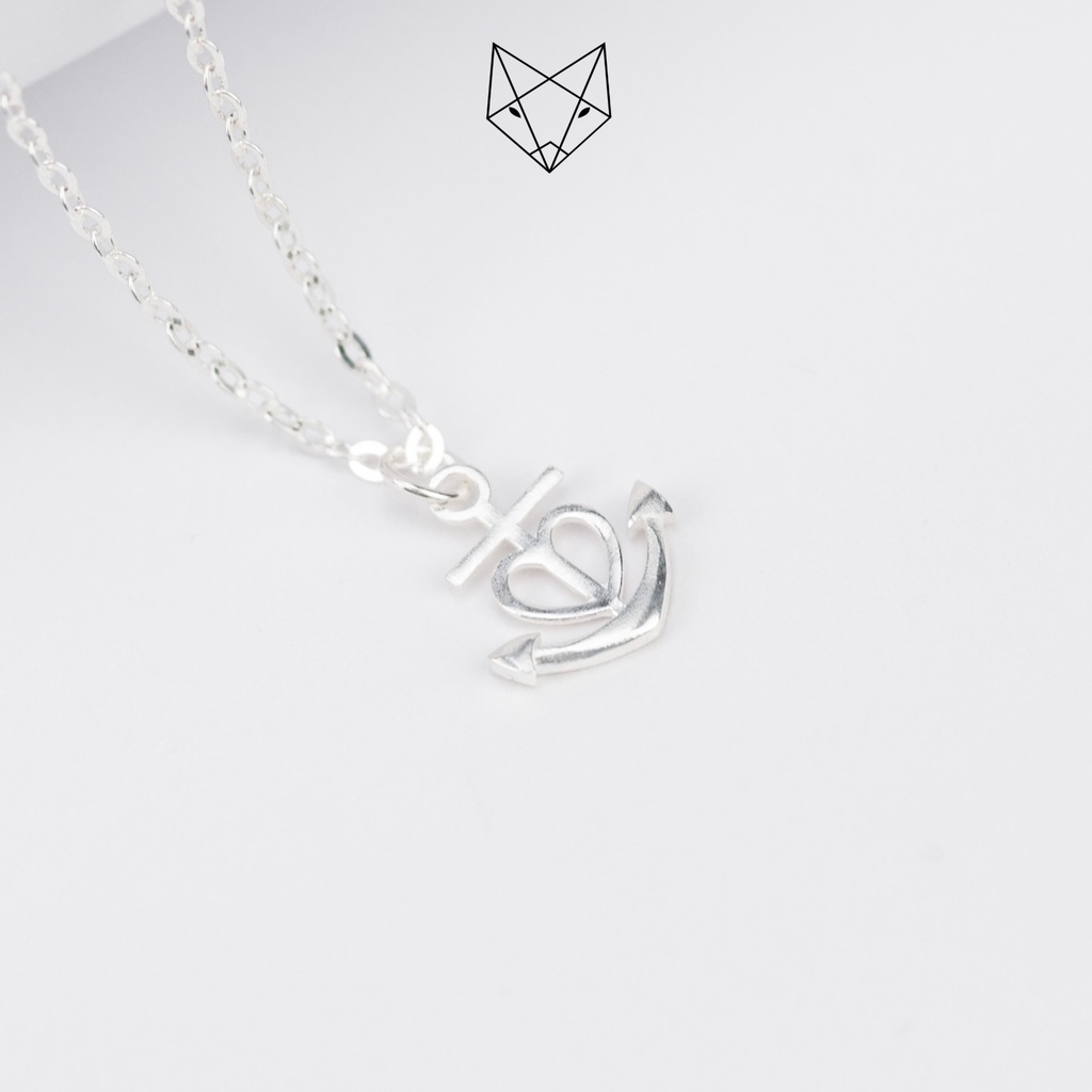 Dây Chuyền Nữ Bạc Ta CaoBac Silver Mỏ Neo Thủy Thủ Cá Tính