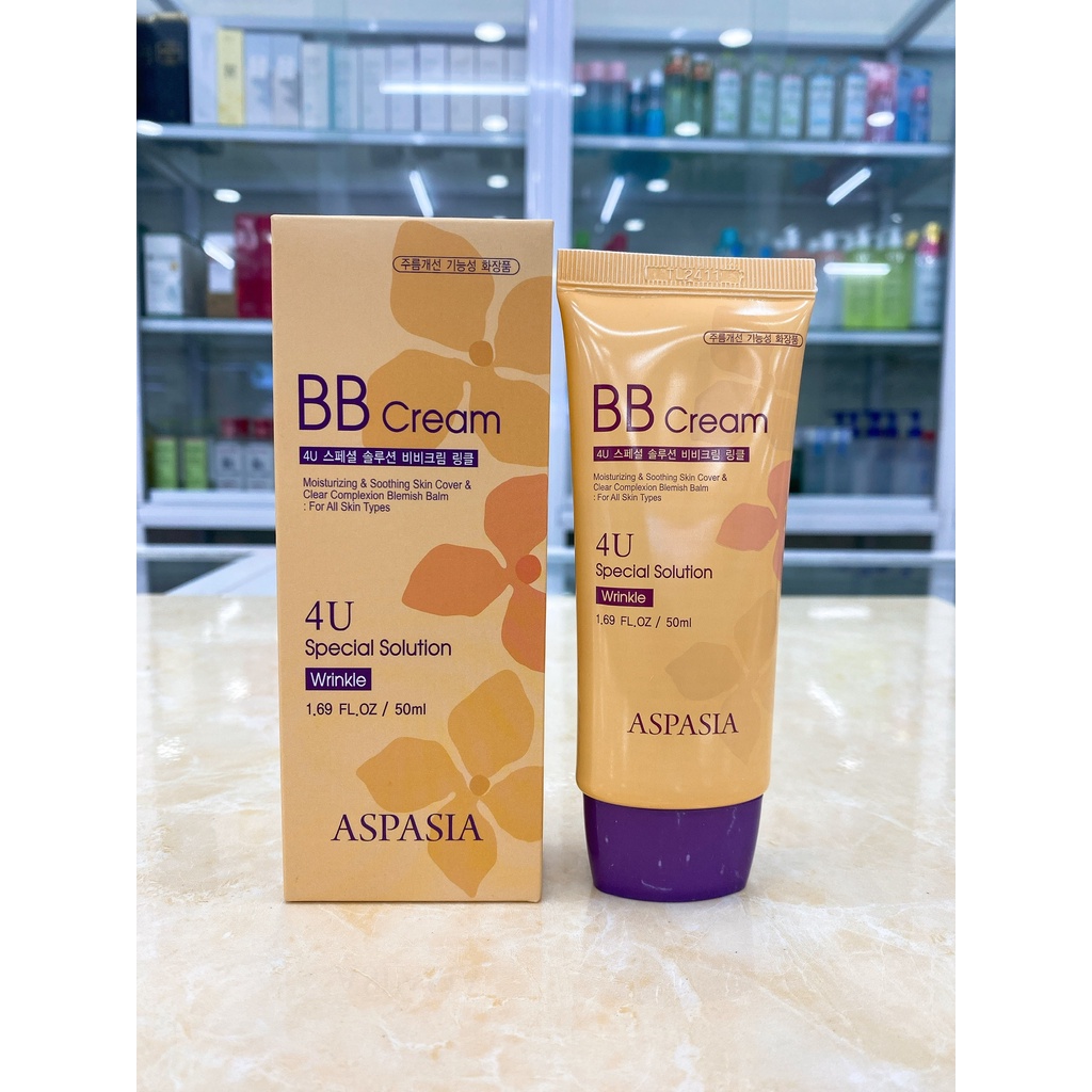 Kem Nền Aspasia BB Cream 4U Special Solution Hàn Quốc 50ml Mẫu Mới